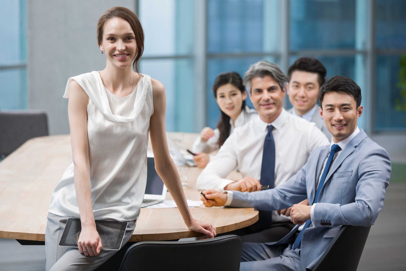 Business people meeting in a conference room